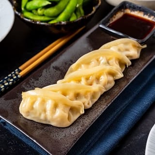 Pan fried pork gyoza catering