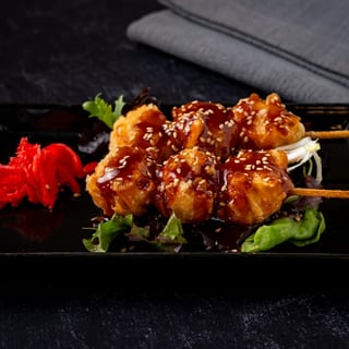 Tempura Shumai Skewers