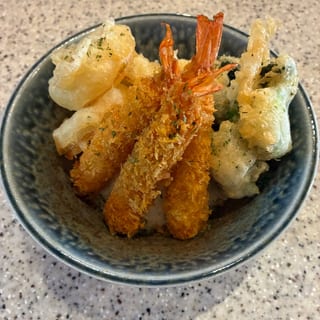 Shrimp and Vegetables Tempura Donburi