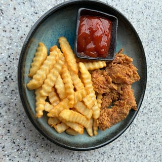 Chicken karage fries kids